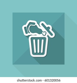 Food trash icon