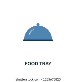 Food Tray creative icon. Simple element illustration. Food Tray concept symbol design from meal collection. Can be used for mobile and web design, apps, software, print.