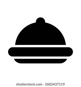Food Tray Icon in Solid Style