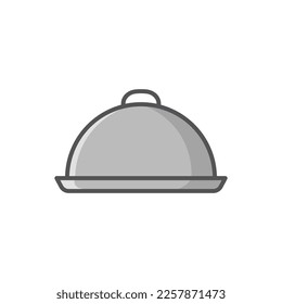 food tray icon vector design template in white background