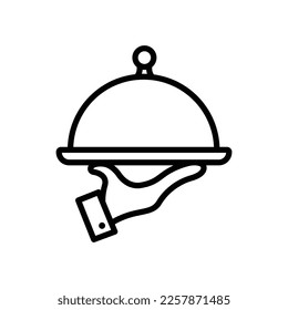 food tray icon vector design template in white background