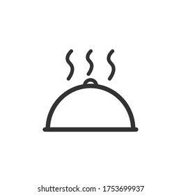 Icono de bandeja de comida. Icono de Comida. Ilustración vectorial.