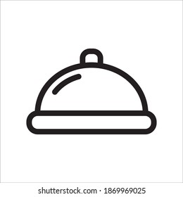 Food Tray Icon Vector Logo Template Illustration