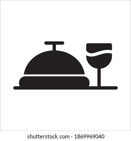 Food Tray Icon Vector Logo Template Illustration