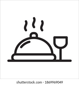 Vorlage für das Symbol für Lebensmittelfächer mit Vektorgrafik-Logo