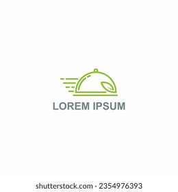 Food tray leaf logo vector image