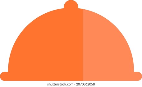 Food tray with lid, illustration, vector, on a white background.