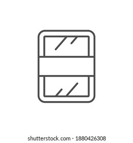 Food tray line outline icon