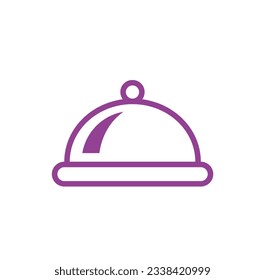 Food tray menu business logo vector image