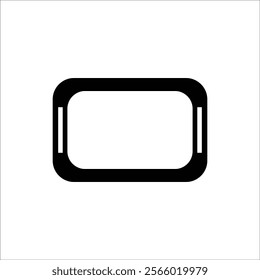 food tray vector icon line template