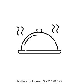 food tray vector icon on a white background