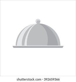 Food tray vector illustration isolated on white