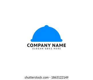 Food Tray Vector Logo Design Template