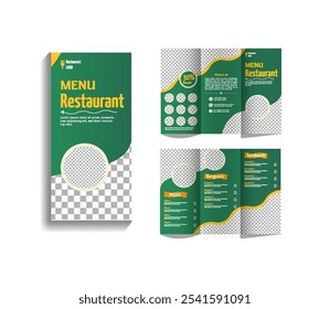 : Food trifold brochure template. .restaurant menu borchure design.

Keywords language: 