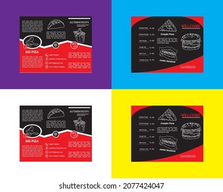 Food Trifold Made In Illustrator