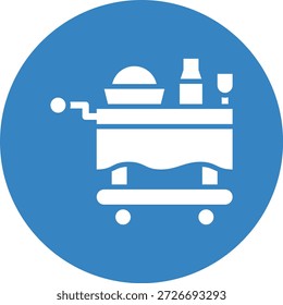 Vetor do carrinho de comida ícone Design Ilustração