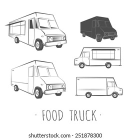Blank Food Truck Drawing