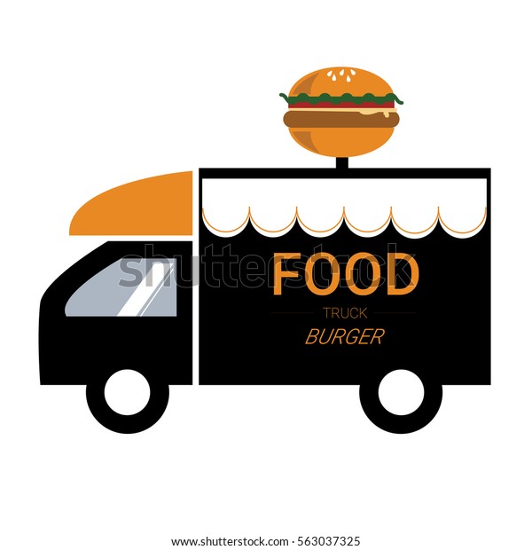 party logo of a burger food truck party logos designs