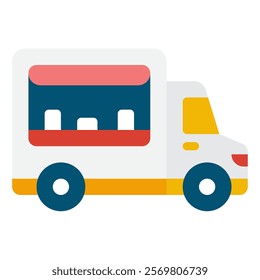 Food Truck Carnival festival icon illustration