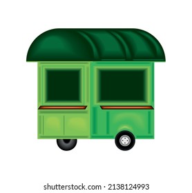 food truck cartoon icon flat