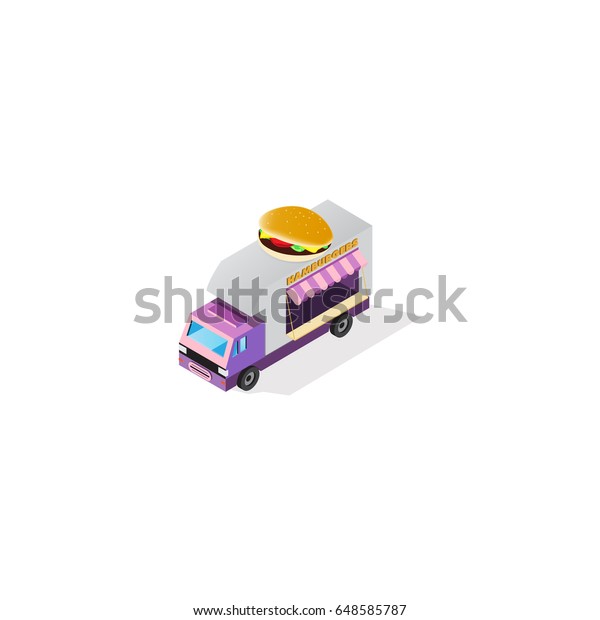 food truck design\
icon, hamburger food\
truck