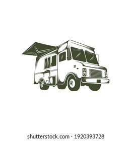 Food truck design vector illustration, Creative Food truck logo design concepts template, icon symbol