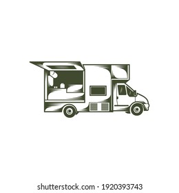 Food truck design vector illustration, Creative Food truck logo design concepts template, icon symbol