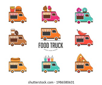 Food Truck Fair, Night Market, Summer Fest, Food And Music Street Fair, Family Festival Poster And Banner 