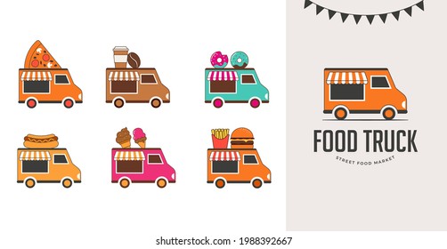 Food Truck Fair, Night Market, Summer Fest, Food And Music Street Fair, Family Festival Poster And Banner 