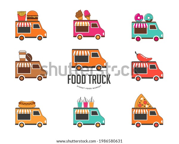 Food truck fair, Night
market, Summer fest, food and music street fair, family festival
poster and banner 