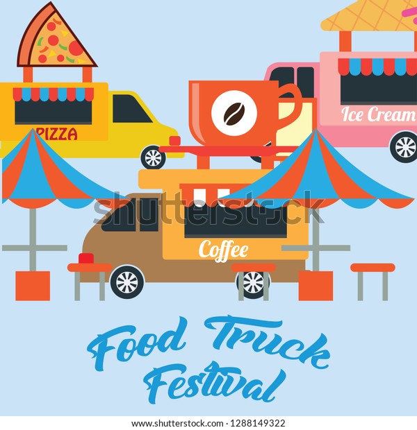 food truck festival banner and poster.\
vector illustration