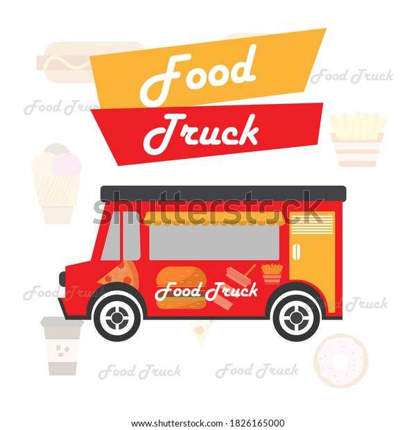 Food truck festival\
menu food brochure, street food template design. Vintage creative\
party invitation with vektor flat graphic. Vector food menu flyer.\
Hipster menu board.