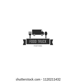 Food Truck Festival Vector Template Design Illustration