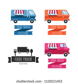 Food Truck Festival Vector Template Design Illustration