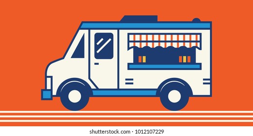 Food Truck Flat Design Stock Vector (Royalty Free) 1012107229 ...