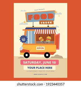 Food Truck Flyer Poster Template