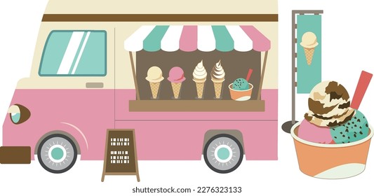 food truck
ice cream sweet dessert