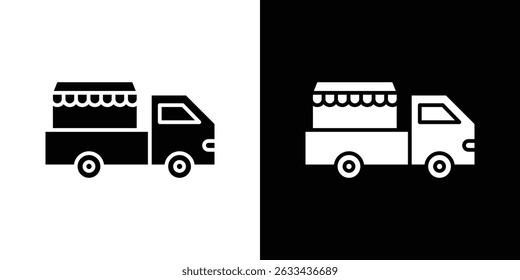 Food truck icon concept, vector illustration