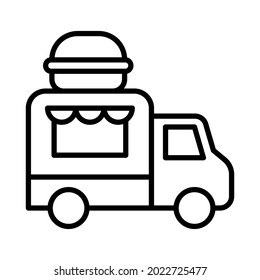 food truck icon illustration vector graphic