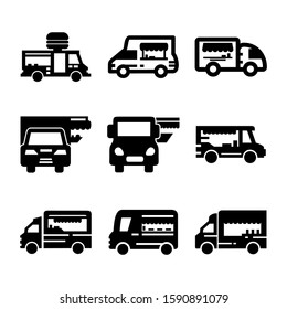 food truck icon isolated sign symbol vector illustration - Collection of high quality black style vector icons
