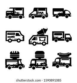 food truck icon isolated sign symbol vector illustration - Collection of high quality black style vector icons
