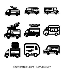 food truck icon isolated sign symbol vector illustration - Collection of high quality black style vector icons
