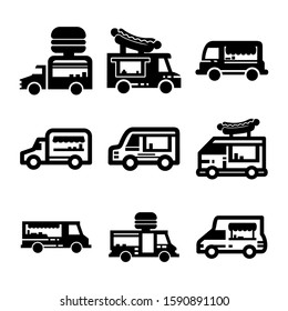 food truck icon isolated sign symbol vector illustration - Collection of high quality black style vector icons
