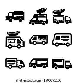 food truck icon isolated sign symbol vector illustration - Collection of high quality black style vector icons
