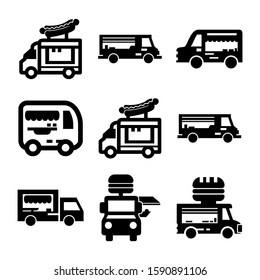 food truck icon isolated sign symbol vector illustration - Collection of high quality black style vector icons
