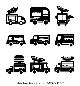 food truck icon isolated sign symbol vector illustration - Collection of high quality black style vector icons
