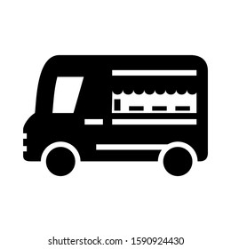 food truck icon isolated sign symbol vector illustration - high quality black style vector icons
