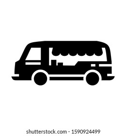food truck icon isolated sign symbol vector illustration - high quality black style vector icons
