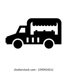 food truck icon isolated sign symbol vector illustration - high quality black style vector icons
