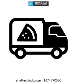 food truck icon or logo isolated sign symbol vector illustration - high quality black style vector icons
